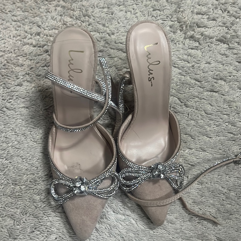 Lulu heels, worn once for 30 mins,like new… I just can’t handle heels.